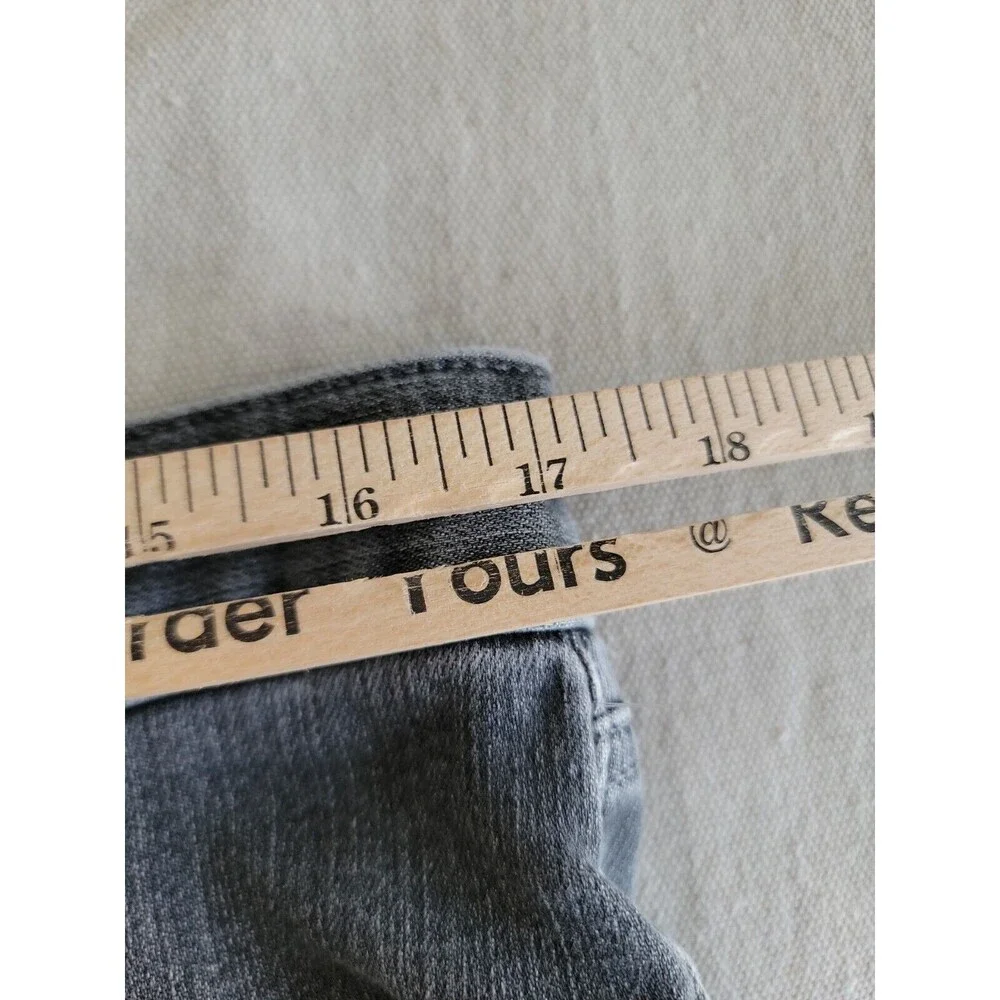 Banana Republic Mens 34x34.5 Jeans Tapered Athletic Fit Gray Mid Rise Stretch‎